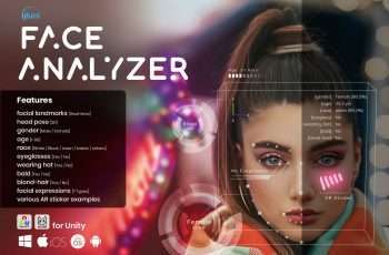 Face Analyzer: facial landmarks, pose, gender, age, race – Free Download