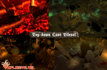 Top-Down Cave Tileset – Free Download