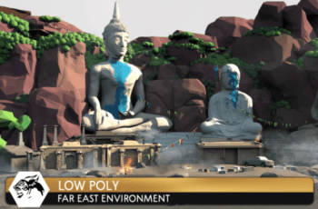 Low Poly Environment – Far East – Free Download
