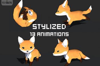 Lowpoly Toon Fox – Free Download