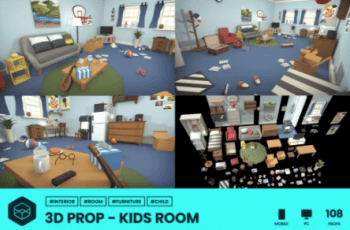 3D Props – Kids Room – Free Download