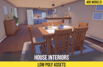 Low Poly Cartoon House Interiors – Free Download