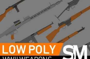 Low Poly WWII Weapons – Free Download
