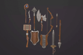 Stylized RPG Starter Weapons – Free Download