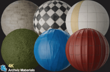 30 – 4K PBR Archviz Materials – Free Download