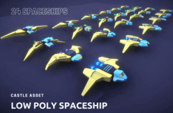 3D Low Poly Spaceship – Free Download