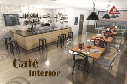 Café Interior - Free Download | Unity Asset Collection