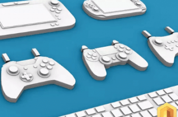 Low Poly 3D Controllers – Free Download