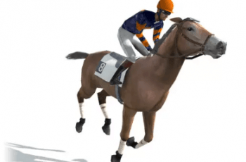 Race Horse & Jockey with LOD – Free Download