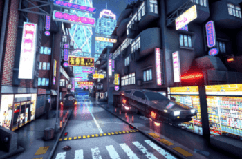 CyberPunk City. VR and Mobile – Free Download