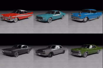 50s, 60s and 70s Car Pack (6 Cars) – Free Download