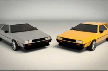 Low Poly Sports Car 04 – Free Download