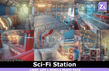 Lowpoly Pack : Modular Sci-Fi Station – Free Download