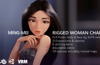 Ming-Mei Rigged Character – Free Download
