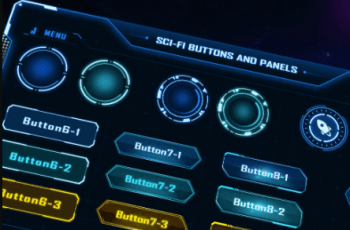 Sci-Fi Buttons and Panels Pack – Free Download