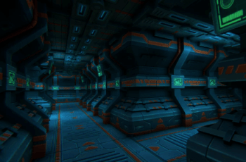 Stylized Sci-Fi Tunnel – Free Download