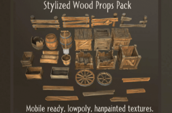 Stylized Wood Props Pack – Free Download