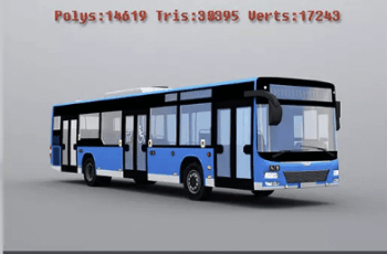 City Bus with Interior 3 – Free Download