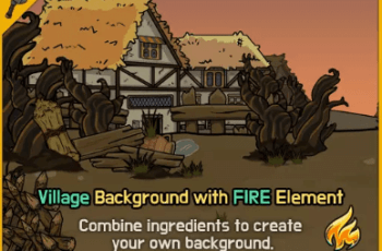 [Fire] Fantasy 2D Background : Village – Free Download
