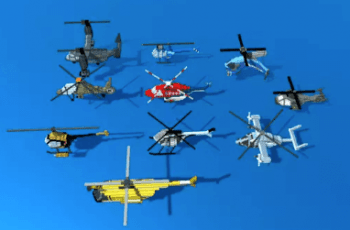 Simple Voxel Helicopters Pack – Free Download