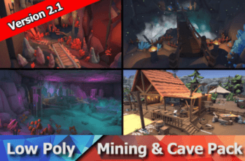 Ultimate Low Poly Mining, Cave & Blacksmith Pack – Ores, Gems, Props, Tools – Free Download