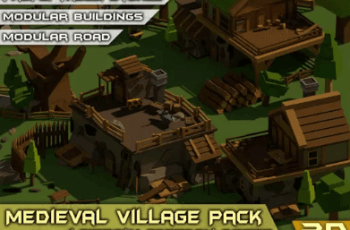 Medieval Village Pack – Lowpoly Cartoon Asset – Free Download
