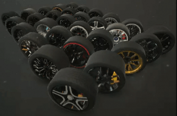 Car Wheel Tire With Disk Pack (30 Wheels) – Free Download
