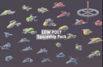 Low Poly Spaceship Pack – Free Download