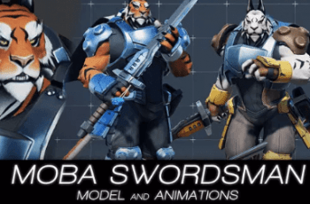 MOBA Swordsman – model & animations – Free Download