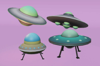 Simple Low Poly UFOs – Free Download