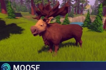Stylized Moose – RPG Forest Animal – Free Download