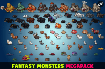Fantasy Monsters Animated (Megapack) – Free Download