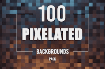 100 Pixelated Backgrounds – Free Download