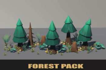 Stylised PBR 3D Forest Pack – Free Download