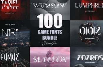 100 Game Fonts Pack – Free Download