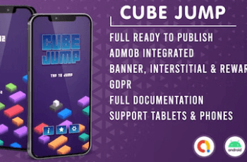 Cube Jump (Admob + GDPR + Unity Engine) – Free Download