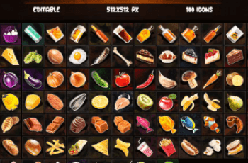 Food Game Icons – Free Download