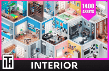 Interior – Low Poly 3D Models Pack – Free Download