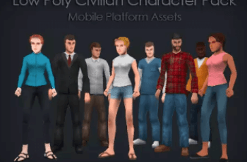 Low Poly Civilian Character Pack – Free Download