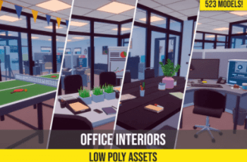 Low Poly Office Interiors – Free Download