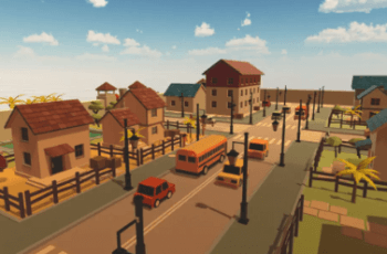 Stylized Simple Cartoon City – Free Download