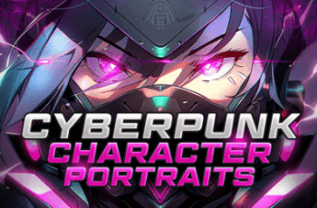 Anime Cyberpunk Character Portraits – Free Download
