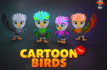 Cartoon birds animated pack – Free Download