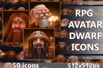 RPG AVATAR DWARF ICONS – Free Download