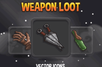 48 WEAPON LOOT RPG ICON PACK – Free Download
