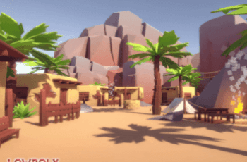 Lowpoly Style Desert Environment – Free Download
