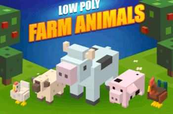 Lowpoly farm animals – Free Download