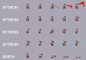 Warrior Sprite Sheets Pixel Art Pack 2 