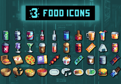 Resource 32x32 Icons Pixel Art Assets 