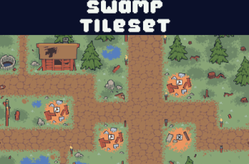 SWAMP TILESET PIXEL ART FOR TOWER DEFENSE – Free Download